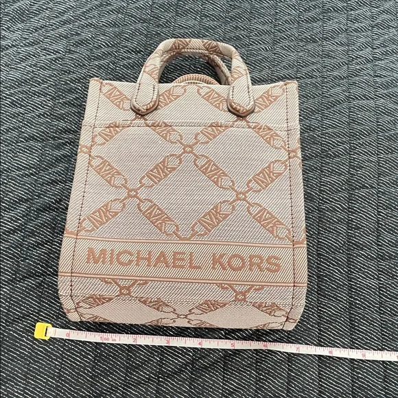 Michael Kors Tan and Brown Logo Tote - Picture 9 of 9